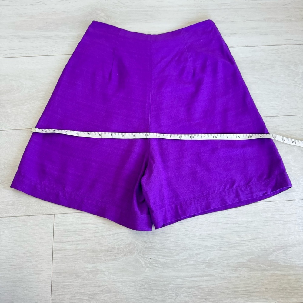 Maison Scotch Para Dise Violet Clean Cut Smart Airy High Waisted Shorts Sz XS - Picture 9 of 11